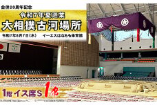 令和7年夏巡業 大相撲古河場所 1階イス席S 1席 8/7開催 ※2025年6月下旬頃までに発送いたします | 相撲 地方巡業 観戦 椅子 いす すもう スモウ 茨城県 古河市 _DP82