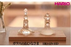 HARIO ガラスのおひなさま [HIO-HN-HD]｜耐熱 ガラス インテリア HARIO ハリオ 職人 繊細 置き物 置物 オブジェ 飾り物 雑貨 きれいめ おしゃれ かわいい 20代 30代 40代 贈答 プレゼント ギフト 贈り物 お祝 ご褒美 記念品 _FU59　※離島への配送不可