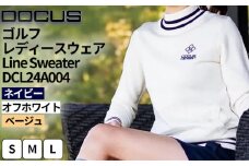 ゴルフレディースウェア Line Sweater DCL24A004  | ゴルフ golf ゴルフ用品 スポーツ スポーツ用品 DOCUS ドゥーカス ギフト 贈答 景品 茨城県 古河市 _FW85