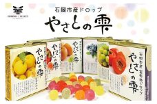 やさとの雫 ドロップ 85g×4個 柿 ブルーベリー いちご 福来みかん 梨 マスカット 選べる 飴 お茶請け お菓子 お茶うけ 常温保存 ギフト プレゼント 贈答用 贈答品 茨城県 石岡市 (F02-001)