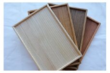 桐のトレー (L) 2枚 セット 桐製 木製 40cm 30cm 無垢材 防虫剤 漂白剤 不使用 天然木 桐材 国産 日本製 食器 雑貨 インテリア 水洗い できる 木製トレー クラフト おしゃれ 工芸品 カフェ 北欧 ウッドトレー キッチン雑貨 (F16-015)