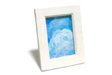 ムラナギ絵画作品No.2512『テーブルの夏空』一点物 アクリル原画 幻想世界 アート作品 棚置き 可能 絵 作品 アート 芸術品 コレクション 原画 飾り インテリア 茨城県 石岡市 (F10-019)