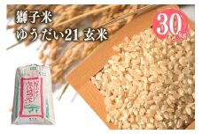【令和7年産】獅子米 ゆうだい21 玄米30kg 岡田ファーム あなたが選ぶ日本一おいしい米コンテスト 最優秀金賞 受賞 お米 米 おこめ ブランド米 30キロ 国産 単一原料米 コメ こめ ご飯 銘柄米 茨城県産 茨城 産直 産地直送 農家直送 ごはん 家庭用 贈答用 お取り寄せ ギフト 茨城県 石岡市 (G433) (B02-016)