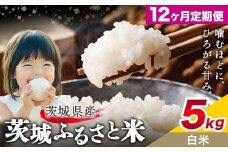 米 茨城 ふるさと米 白米 5kg 5kg×1袋 12回お届け 定期便《お申し込み月の翌々月から出荷開始》茨城県 結城市 米 国産 お米 おこめ お弁当 おにぎり【茨城県共通返礼品】