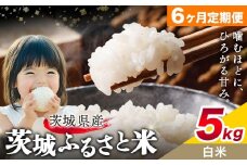 米 茨城 ふるさと米 白米 5kg 5kg×1袋 6回お届け 定期便《お申し込み月の翌々月から出荷開始》茨城県 結城市 米 国産 お米 おこめ お弁当 おにぎり【茨城県共通返礼品】