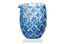 伝統工芸士作「江戸切子 冷酒片口(青色)」J69-2715-CCB【日本酒 グラス キレイ 上品 お祝い プレゼント 記念日 ギフト ご褒美 オリジナル 日本土産 クリスタルガラス 江戸切子 グラス コップ 伝統 日本製 プレゼント 贈り物 卒業祝い 就職祝い 記念品 贈答品 父の日 母の日】