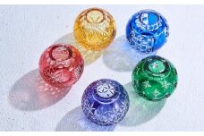 「江戸切子 手まり花瓶」5個【かびん 花瓶 花 キレイ 上品 お祝い プレゼント 記念日 ギフト ご褒美 オリジナル 日本土産 クリスタルガラス 江戸切子 伝統 日本製 プレゼント 贈り物 卒業祝い 就職祝い 記念品 贈答品 父の日 母の日】