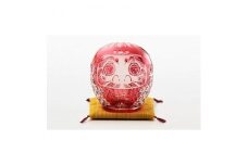 カガミクリスタルの江戸切子〈祝だるま〉Q459-2303-CAU【置き物 キレイ 上品 お祝い プレゼント 記念日 ギフト ご褒美 オリジナル 日本土産 クリスタルガラス 江戸切子 伝統 日本製 プレゼント 贈り物 卒業祝い 就職祝い 記念品 贈答品 父の日 母の日 敬老】