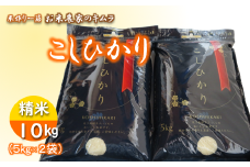 ＜令和5年産＞こしひかり(精米10kg)【お米 ごはん 米 白米 ご飯 コシヒカリ 稲作一筋 農薬を抑えた特別栽培  特別栽培認証 厳選米 人気 茨城県産 龍ヶ崎市産 農家直送 産地直送 精米 国産 ブランド米 おすすめ 甘みが強い ふっくら 艶やか】