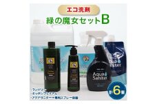 緑の魔女セットB (6種詰め合せ)  | 洗剤 液体 環境配慮 洗濯 大容量 柔軟剤 キッチン 1万件以上の口コミ 世界中で愛される 洗濯洗剤 洗濯用洗剤 衣類洗剤 日常品 茨城県 龍ケ崎市