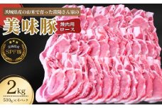 茨城県産のお米を食べて育った常陽さん家の美味豚(SPF豚)ロース 焼肉用 2kg  | 国産 ロース ロース肉 豚ロース 豚 SPF SPF豚 豚肉 焼肉 バーベキュー しゃぶしゃぶ 肉 にく 肉類 ポーク こだわり やわらか お米育ち 安心 安全 人気 お取り寄せグルメ お取り寄せ グルメ おすすめ 茨城県 龍ケ崎市