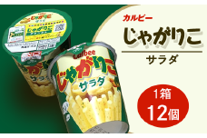 カルビー じゃがりこ サラダ 1箱 （ 12個 ）【 下妻工場産 】【 お菓子 おやつ ポテト じゃがいも 人気 ふるさと納税 サラダ味 】