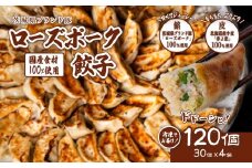 ローズポーク餃子 120個 ( 冷凍 30個 × 4袋)【 茨城県産  ローズポーク 豚肉 キャベツ 北海道産小麦 春よ来 使用 もちもち ぷりぷり 皮 ギョウザ ギョーザ チャオズ 中華 餃子人気 飲茶 】 [SZR]