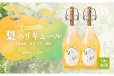 梨のリキュール プレミアム 下妻市産梨 「 あきづき梨 」 使用 500ml × 2本 【 梨 なし リキュール 下妻甘熟梨 香り お酒 あきづき梨 甘味 地酒 ナシ 果実  酒 ギフト 贈答 果実酒 カクテル 来福 来福酒造 】