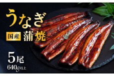 【 発送月・容量が選べる！ 】【 07月発送（二の丑の日(7/31)までにお届け ） 】 国産 うなぎ蒲焼 上うなぎ5尾 640g以上 山椒付き 鰻 ウナギ たれ タレ たっぷり うな重 鰻重 ひつまぶし