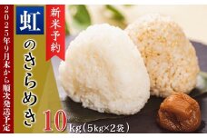【 先行予約 】 令和7年産  新米 にじのきらめき 10kg ( 5kg × 2袋 )【 2025年9月末頃から順次発送 】【 茨城県下妻市産 】【 米 お米 白米 にじのきらめき 10kg ご飯 こめ 甘い お米 真空パック 茨城県産 令和7年産 新米 予約 先行予約 】