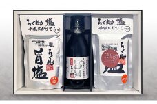 ろく助塩　一生涯セット セット 国産 小分け  干椎茸 昆布 干帆立貝 うま味 プラス 旨み 調味料 白塩 ソルト お弁当 出汁 醤油 お醤油 しょうゆ お料理
