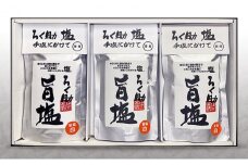 ろく助塩　旨塩３個セット ろく助塩 旨塩 ３個 セット  干椎茸 昆布 干帆立貝 うま味 プラス 旨み 調味料 白塩 ソルト お弁当 出汁 旨味 素材の旨味 お料理 調理