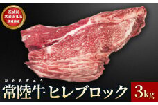 【茨城県共通返礼品】茨城県産【常陸牛】ヒレブロック3kg