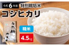 新米【令和六年産】特別栽培米 コシヒカリ 4.5kg 精米 お米 ブランド米 ライス 炭水化物 ご飯 主食 食卓 おにぎり お弁当 ミネラル米 こしひかり ごはん こめ コメ 産地直送 国産 茨城県産 常総市 運動会 アウトドア キャンプ