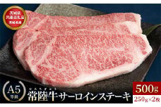 【茨城県共通返礼品】茨城県産 常陸牛A5等級 サーロインステーキ 500g(250g×2枚) あらぎりわさび付 | 牛肉 肉 A5 サーロイン さーろいん ステーキ すてーき 焼肉 バーベキュー BBQ  パーティー 食卓 牛 柔らかい お祝い ジューシー 茨城県