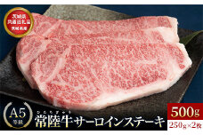 【茨城県共通返礼品】茨城県産 常陸牛A5等級 サーロインステーキ 500g(250g×2枚) あらぎりわさび付 | 牛肉 肉 A5 サーロイン さーろいん ステーキ すてーき 焼肉 バーベキュー BBQ  パーティー 食卓 牛 柔らかい お祝い ジューシー 茨城県