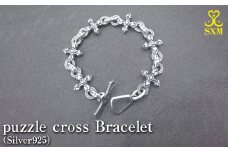 puzzle　cross　Bracelet