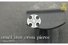 small iron cross pierce