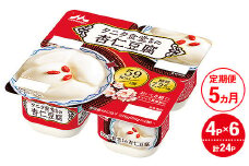 【5ヵ月定期便】タニタ食堂監修の杏仁豆腐 1ケース（4P×6個）｜お菓子 スイーツ ヘルシー タニタ食堂 杏仁豆腐