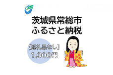 茨城県常総市への寄附（返礼品なし）1,000円　【地域のお礼の品・返礼品・返礼品無し・発展・寄付】