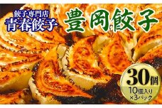 餃子専門店青春餃子　豊岡餃子10個入り×3パック 30個