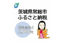 茨城県常総市への寄附（返礼品なし）2,000円　【地域のお礼の品・返礼品・返礼品無し・発展・寄付】