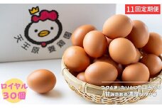 【定期便】11回定期 【天王原のたまご】 ロイヤル卵 30個入り  定期便 たまご 卵