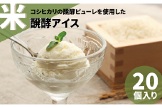 日本初 米醗酵アイス  バニラ（80ml）×20個 牛乳・卵不使用 | 茨城県 常陸太田市 アイス アイスクリーム デザート 美味しい おいしい 日本初 お米 醗酵 発酵 コシヒカリ 豆乳 アレルギー 乳 卵 優良 コンクール 農林水産大臣賞  JAグループ 6次産業化 商品コンテスト大賞 醗酵 甘さ