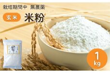 農薬に頼らない栽培 米粉（玄米） 1kg ｜ 米粉 自然栽培 農薬に頼らない 栽培期間中 無農薬 亜細亜のかおり グルテンフリー 低GI 寒暖差 限界集落 自然 耕作放棄地