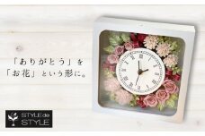 プリザーブドフラワーの花時計