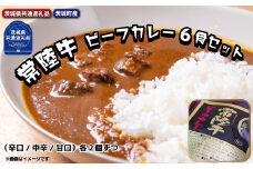 常陸牛【黒毛和牛】 ビーフカレー 6食セット（茨城県共通返礼品・茨城町産）