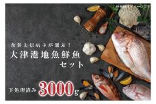 飲食店『食彩太信』店主が選ぶ！大津港地魚鮮魚セット　下処理済み【賞味期限：到着後、冷蔵保存で3日間】(AA205)
