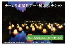 チームラボ屋外アート展示会チケット大人（高校生以上）1名、子供1名分(CJ107)