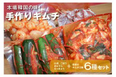 キムチ 6種 (きゅうり らっきょう こ?ほ?う 白菜 季節のキムチ2種 )セット 2.1kg ～ 2.7kg (1袋 約350～450g×6種類) 本場韓国の味 手作りキムチ 胡瓜 ラッキョウ ゴボウ 6種 セット 韓国