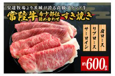 安達牧場の「常陸牛」希少部位おまかせ詰め合わせ　すき焼き