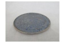 【おうちで陶炎祭】　燻し銀彩焼しのぎフラットプレート　「谷口将海」作【笠間焼】