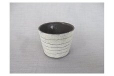 【おうちで陶炎祭】 線紋そばちょこ　「新井倫彦」作【笠間焼】
