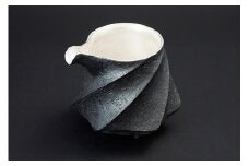 陶芸家 「沖 誠」作　炭化銀彩 片口【笠間焼】