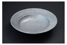 陶芸家 「沖 誠」作　バーク 8寸　リム鉢【笠間焼】