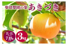 柴沼梨園の梨（あきづき）3kg 大玉 7～10個入り ナシ なし 国産 茨城 秋 旬 フルーツ 果物 先行予約【9月上旬～9月中旬発送】秋の味覚 旬の果物 くだもの 大きい サイズ 品種 あきづき 産地 茨城県産 家庭用 梨園直送 茨城県 笠間市