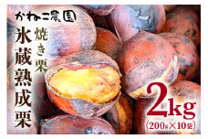 笠間の栗・かねこ農園の焼き栗 200g×10袋 栗 クリ くり 焼栗 茨城県 笠間市