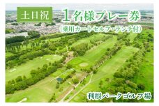 AJ003　土日祝1名様プレー券（乗用カートセルフ・ランチ付）