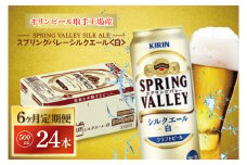 【6ヶ月定期便】キリンビール取手工場産 スプリングバレーシルクエール〈白〉500ml缶×24本|KIRIN 麒麟 ビール クラフトビール SPRING VALLEY BREWERY 定期便 茨城県 取手市（AB108）
