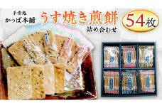 うす焼き煎餅詰め合わせ（54枚入り） せんべい セット 薄焼き コシヒカリ 手焼き ごま えび あおさ 醤油 4種類